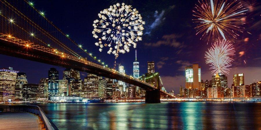 Fuochi d’artificio su Manhattan